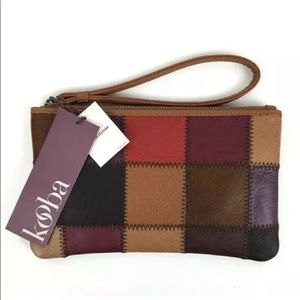 Kooba patchwork leather wristlet